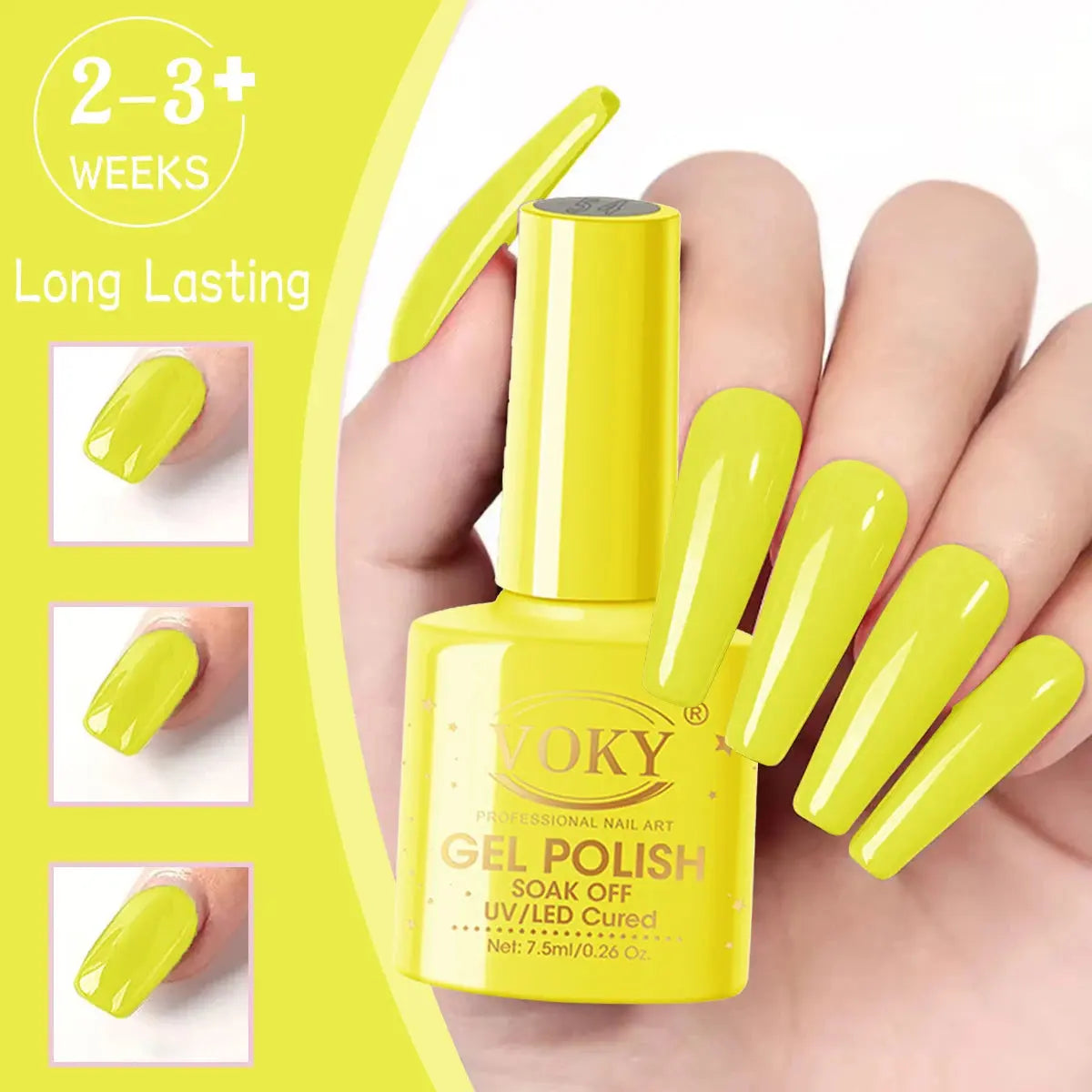 Kit de 6 Gels Semi-Permanents - Couleurs Intenses, Brillance Éclatante  Lady Sens