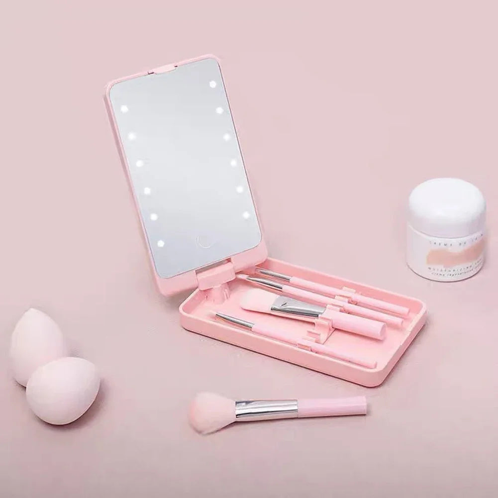 Set de pinceaux de maquillage avec miroir  Lady Sens