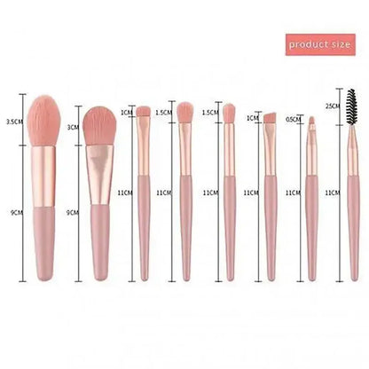 Set 8 Pinceaux de maquillage - Lady Sens