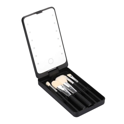 Set de pinceaux de maquillage avec miroir - Lady Sens